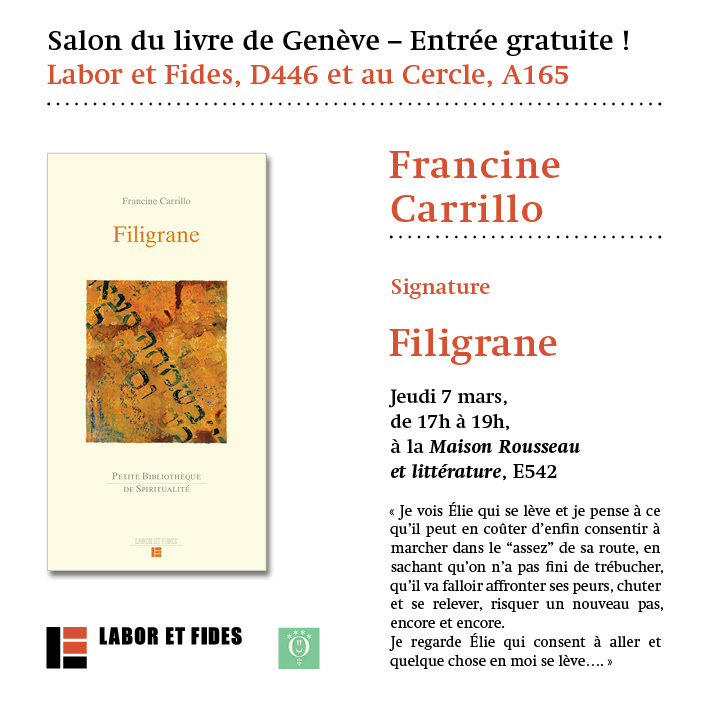 Dédicace de Francine Carrillo au Salon du livre de Genève 2024